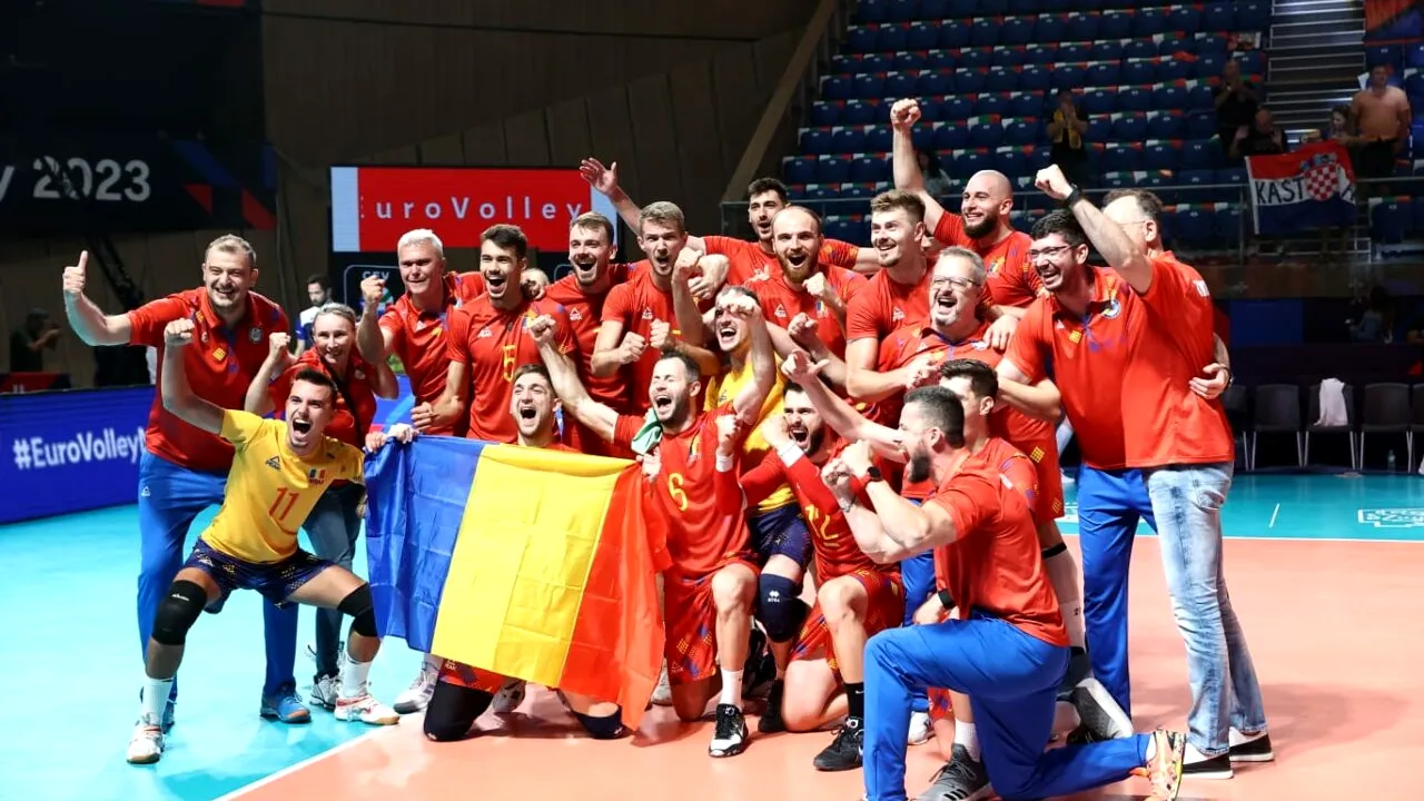 România, în SFERTURILE Euro 2023 la volei masculin! Victorie incredibilă în fața Croației