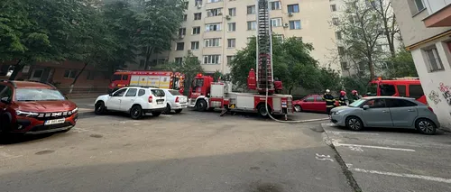Incendiu de proporții la un bloc din București. Două persoane au MURIT și 8 au fost rănite, printre care și un copil