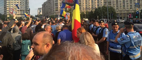 Protest 10 august | Un grup de protestatari a plecat în marș de la sediul MAI spre DIICOT, apoi spre Piața Victoriei 
