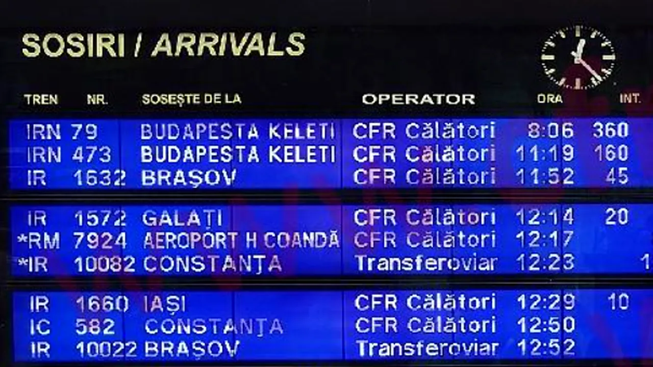 Ploile și furtunile au blocat mai multe trenuri. Întârzieri uriașe