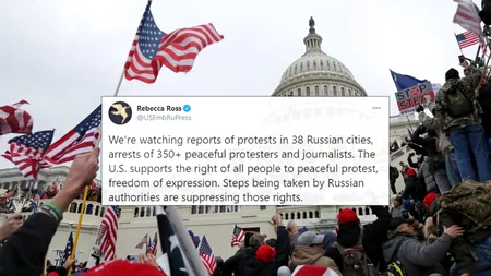 Rusia cere explicații Americii pentru protestele de la Moscova! Ce rol au jucat SUA în evenimentele din Piața Roșie
