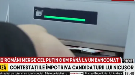 Unu din zece români are de mers peste 8 kilometri până la un bancomat. Cele mai afectate județe de lipsa ATM-urilor