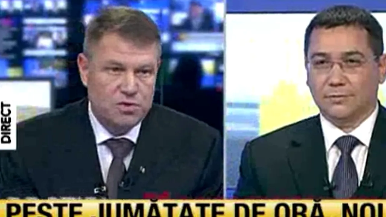 Ponta vs Iohannis. Cine a câștigat dezbaterea electorală televizată de marți seara, potrivit institutului condus de consilierul de imagine al PREMIERULUI