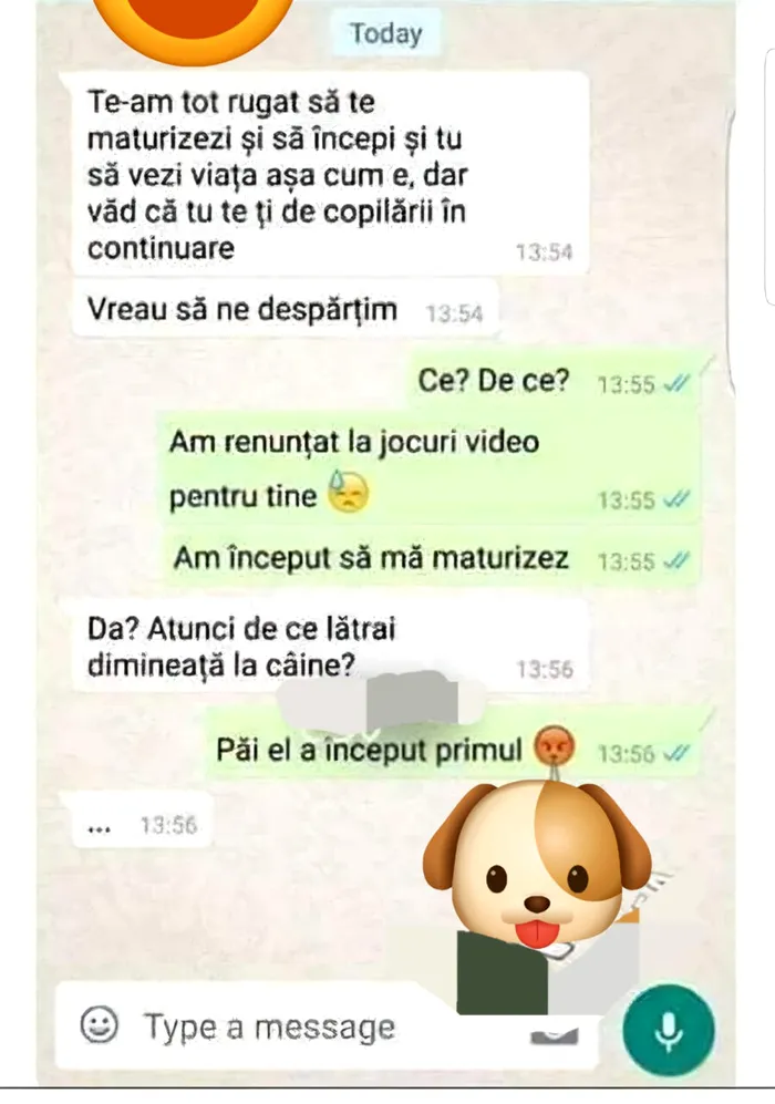 Bancul de marți | „Te-am rugat să te maturizezi”