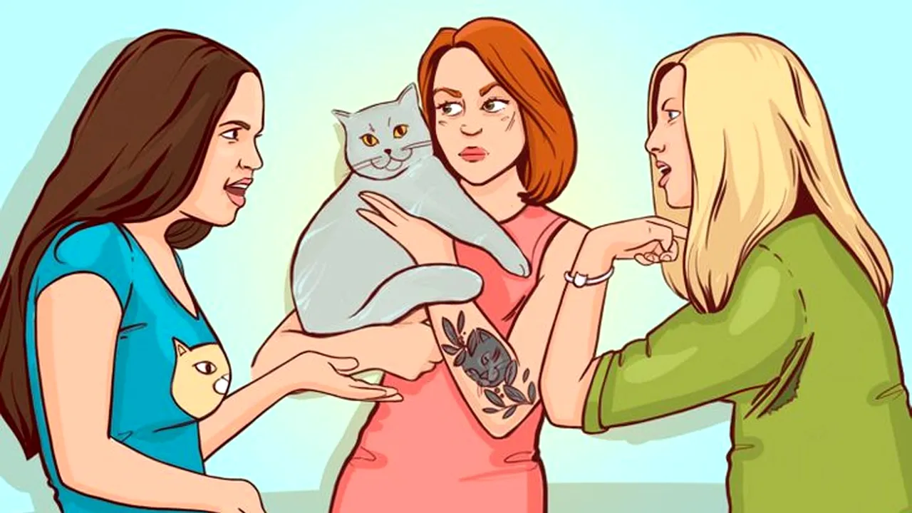 Test IQ cu 10 quiz-uri misteriose | Primul: Care dintre cele 3 femei e stăpâna pisicii?