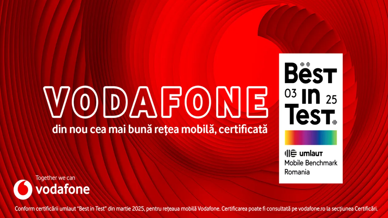 Vodafone România continuă investițiile în rețeaua mobilă și primește o nouă certificare umlaut „Best in Test”