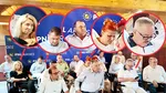 Imaginile plângerii la PNL Argeș, după execuția Alinei Gorghiu. Prima ședință de partid s-a ținut într-un pod. Liderii ascultă triști ce spune noul șef