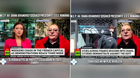 Diana Șoșoacă susține, la Russia Today, că Uniunea Europeană se va „dezintegra”. Ce spune despre protestul ciobanilor din București