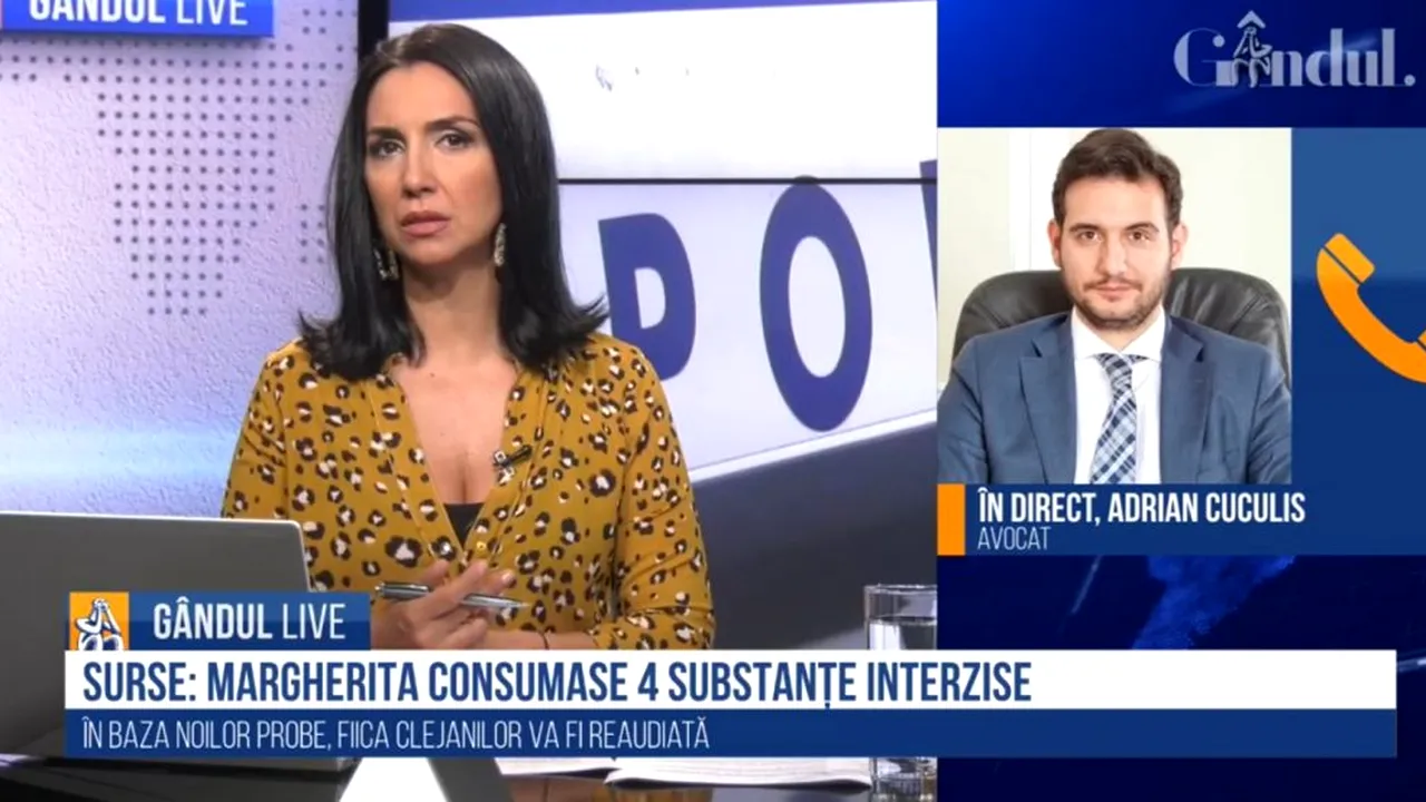 GÂNDUL LIVE. Avocatul Adrian Cuculis, despre cazul Margherita: „Speța este interesantă prin prisma personajului”
