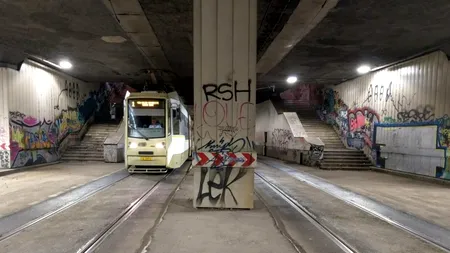 STB și Primăria Capitalei au demarat lucrările la realizarea stației de tramvai din Pasajul Victoria