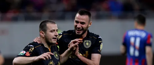ASA Târgu Mureș a învins Steaua, scor 1-0, și a urcat pe primul loc în clasament 