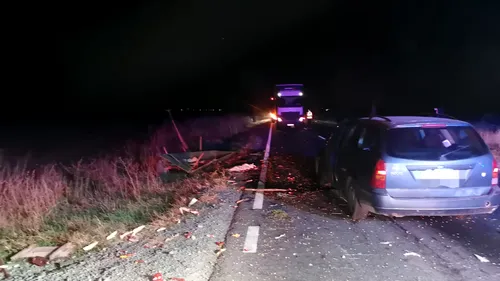 Căruțaș spulberat de o mașină, pe un drum din Ialomița. Bărbatul nu a supraviețuit impactului