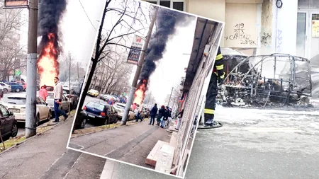 O femeie a ars de vie, blocată într-o mașină electrică în București. Un bărbat a reușit să se salveze, dar a fost rănit