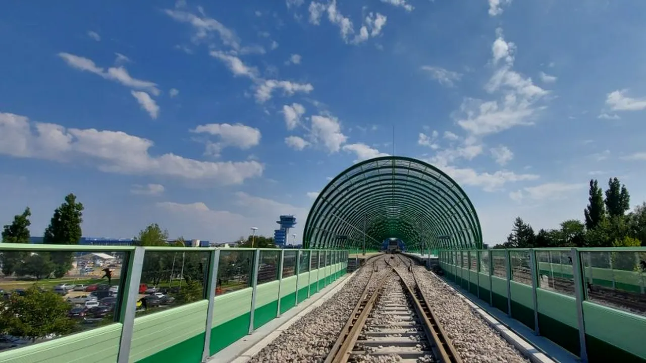 Calea ferată Gara de Nord - Aeroportul Otopeni este finalizată în proporţie de 97%