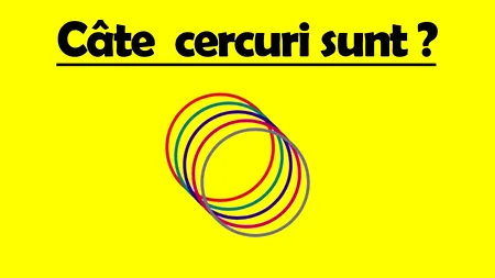 Test IQ exclusiv pentru genii | Calculați câte cercuri sunt, în total, în această poză!