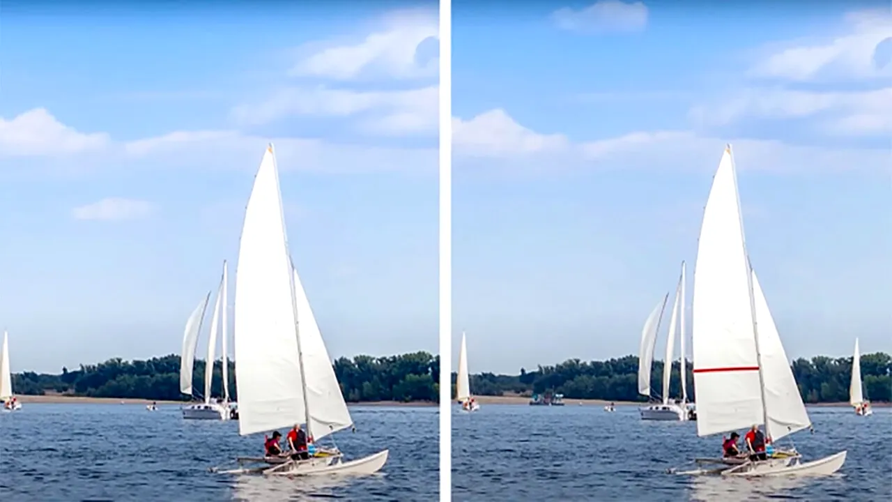 Test de logică | Găsiți 5 diferențe între aceste două fotografii de la mare