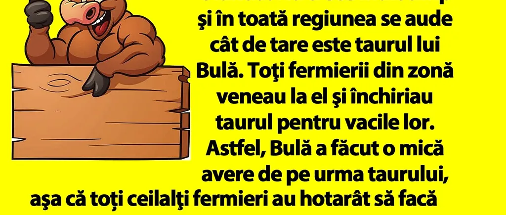 BANC | Bulă îşi cumpără un taur din Olanda