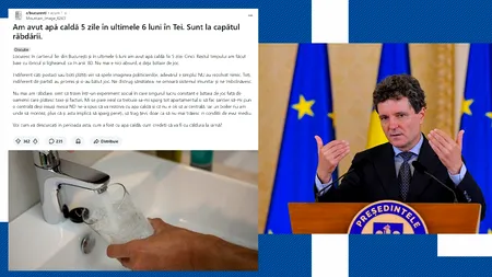 Bucureștean din Sectorul 2, REVOLTAT după ce a avut apă caldă doar 5 zile în ultimele 6 luni