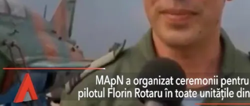 Ministerul Apărării a organizat ceremonii pentru pilotul Florin Rotaru în toată țara