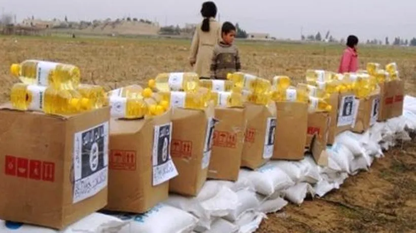 Grupul terorist Stat Islamic deține pachete cu alimente distribuite prin Programul Alimentar Mondial