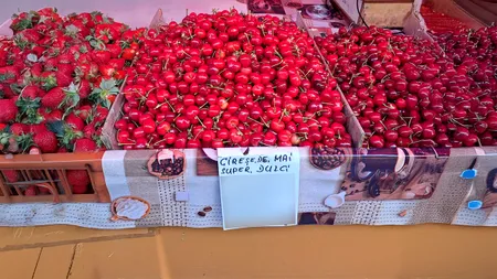 Cât costă un kilogram de cireșe în mai 2025 într-o piață din București? „Faci credit să duci acasă la copii”