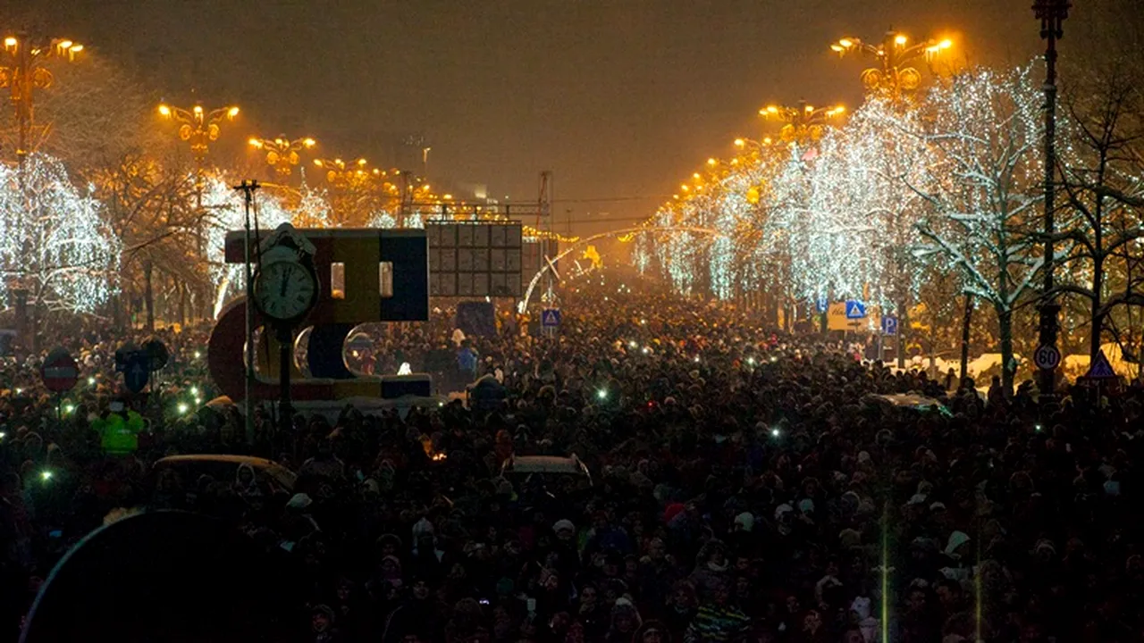 Câți  bucureșteni au participat la concertul din Piața Constituției, la cel mai geros Revelion din ultimii 50 de ani