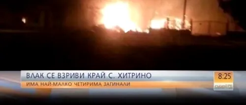 7 morți, după ce un tren cu propan a explodat în Bulgaria. Cisternele erau deținute de o companie românească