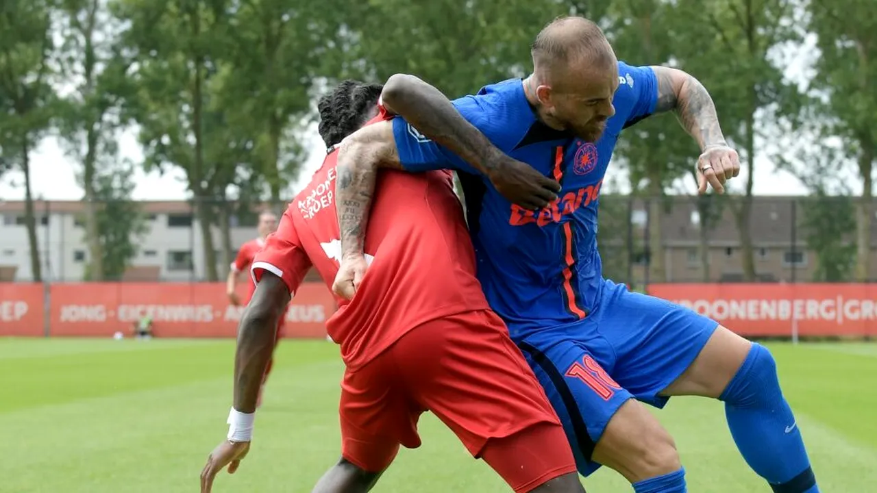 Denis Alibec, primul gol la FCSB în amicalul cu Almere. Ce a discutat cu Gigi Becali: „Sper să se ţină de cuvânt”