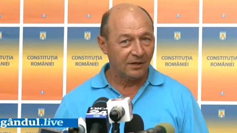 Băsescu: În această campanie eu nu apăr un scaun, am de apărat România europeană