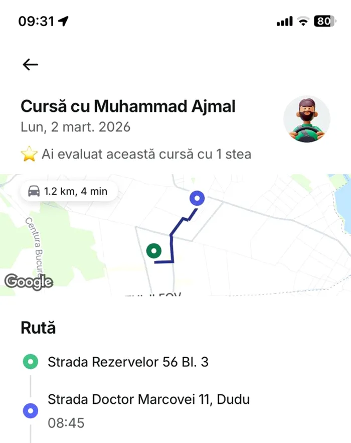 Bineînțeles că a venit nepalez! Ce a pățit un client Bolt, după ce a comandat o cursă de 1.2 km, în Dudu