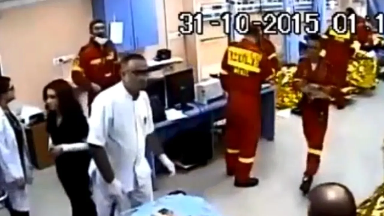 Imagini NEDIFUZATE până acum după tragedia din Colectiv. VIDEO de pe camerele de supraveghere de la Spitalul Floreasca