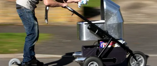 Acesta este cel mai rapid cărucior de bebeluși. VIDEO 
