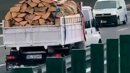 Ireal ce a putut declara un „șofer” prins că circula cu o camionetă pe CONTRASENS pe centura Bacăului. Polițiștii i-au dat „un premiu” de neuitat