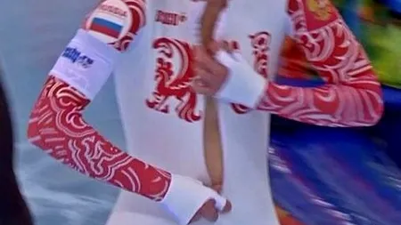 SOCI 2014. O patinatoare din Rusia și-a desfăcut costumul, uitând că nu purta nimic pe sub el