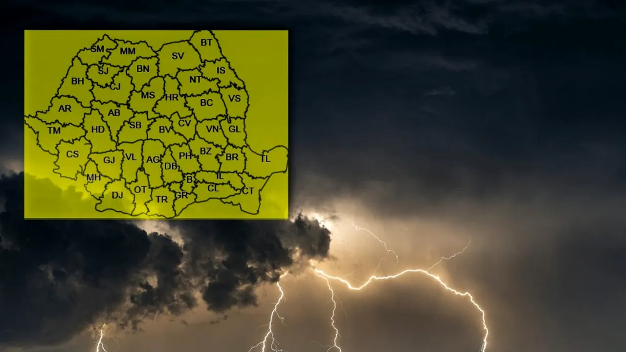 Meteorologii au făcut anunțul: Cod galben în mai multe zone din țară!