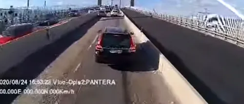Ce a pățit un conducător auto care a șicanat un șofer român de TIR în trafic, pe un pod din Suedia (VIDEO)