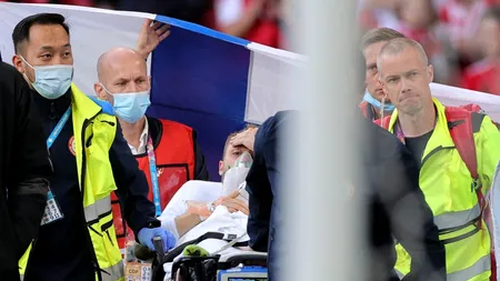 VIDEO | Prima imagine cu Eriksen, după ce a fost scos din ghearele morții. Fotbalistul s-a prăbușit pe teren la EURO 2020 și a fost resuscitat minute în șir - UPDATE