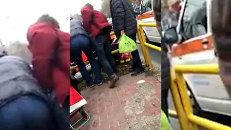 Un pieton a fost lovit de tramvaiul 41! Video cu puternic IMPACT EMOȚIONAL
