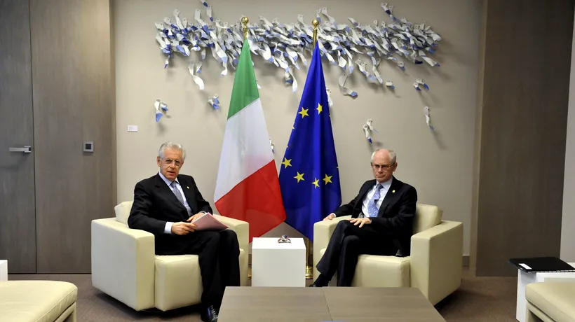 Consiliul European, amenințat de o posibilă demisie a premierului italian Mario Monti. UPDATE: Germania este dispusă să negocieze euroobligațiunile