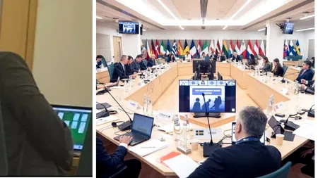 UPDATE: FOTO - Șeful de la Imigrări, filmat în timp ce juca Solitaire în timpul unei conferințe internaționale / Instituția se apără: „Ne luăm în serios rolul și obiectivele asumate”