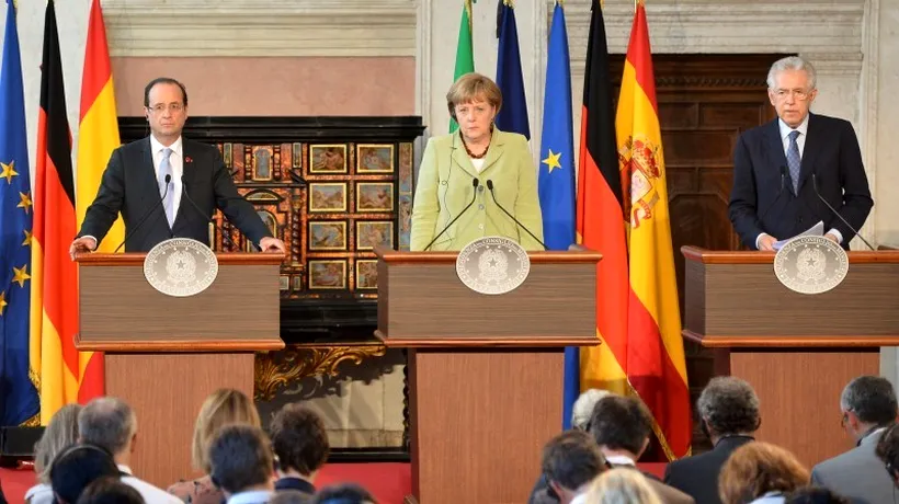 Germania, Franța, Italia și Spania vor un plan economic de 130 miliarde de euro pentru zona euro