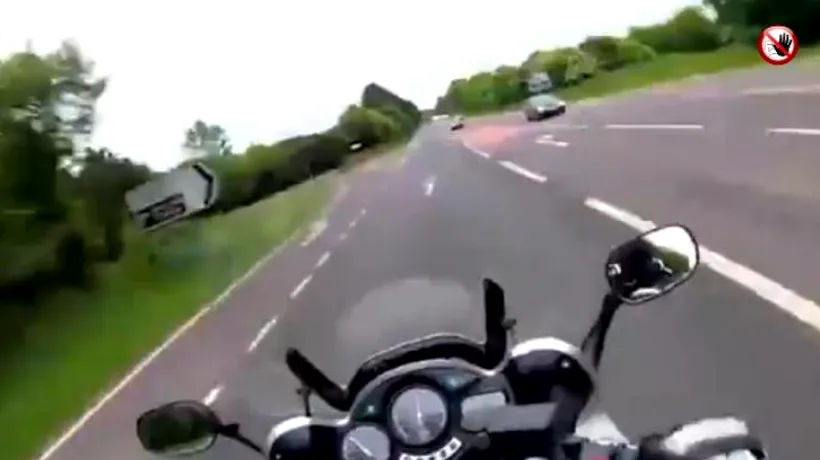 Un motociclist britanic și-a filmat ultimele clipe din viață. Filmul a fost dat publicității de familia sa. ATENȚIE, IMAGINI DURE!