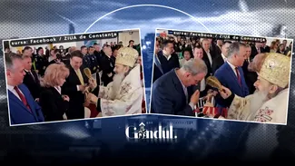 IPS Teodosie i-a înecat în agheasmă pe mai mulți politicieni care participau la inaugurarea unui terminal al aeroportului Kogălniceanu