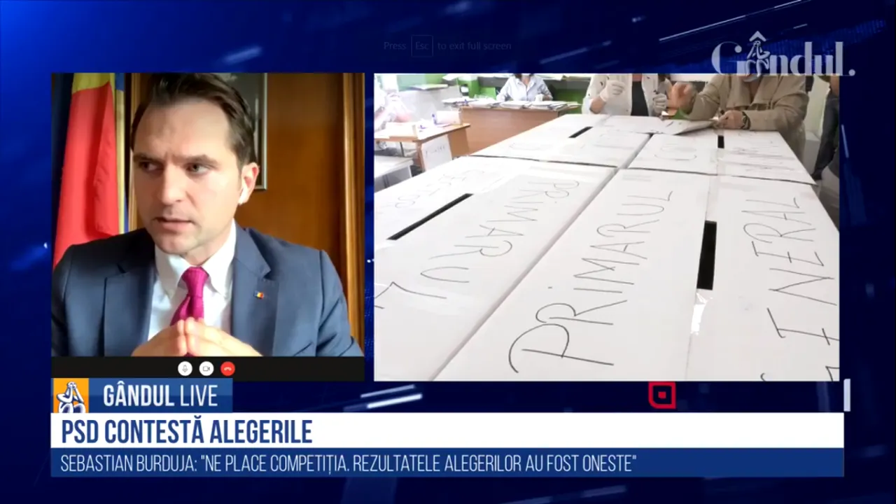 GÂNDUL LIVE. Sebastian Burduja, secretar de stat la Finanțe: Rezultatele alegerilor sunt excelente / Suntem aici pentru a guverna în interesul românilor