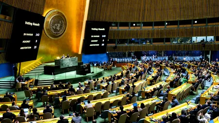Vot FAVORABIL al Adunării Generale ONU pentru acordarea unor drepturi suplimentare misiunii palestiniene