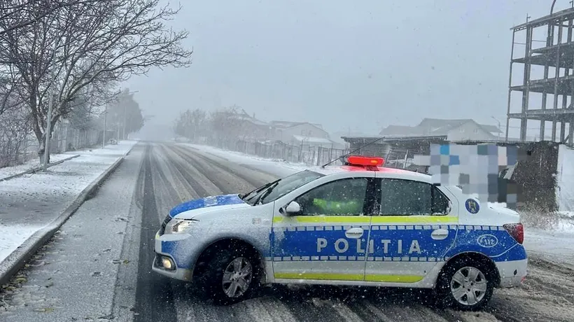 Ninsori abundente în țară. Zăpadă pe mai multe drumuri din țară, trafic restricționat în Vaslui