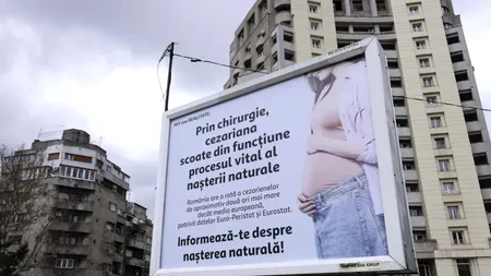 ANPC a amendat cu 30.000 de lei firma din spatele panourilor anti-cezariană din București. Instituția acuză practici comerciale incorecte