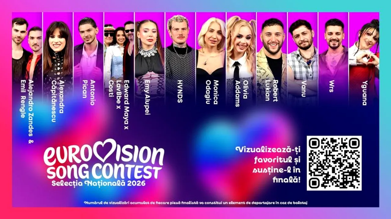 Antonio Pican și Wrs completează lineup-ul Selecţiei Naţionale Eurovision 2026. Marea Finală va avea loc în 4 martie