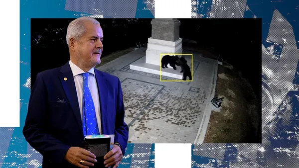 Adrian Năstase, vizitat de trei pui de urs, la Cornu/ „Nu știu dacă localitățile nu ar trebui să instituie impozite și pentru aceștia”