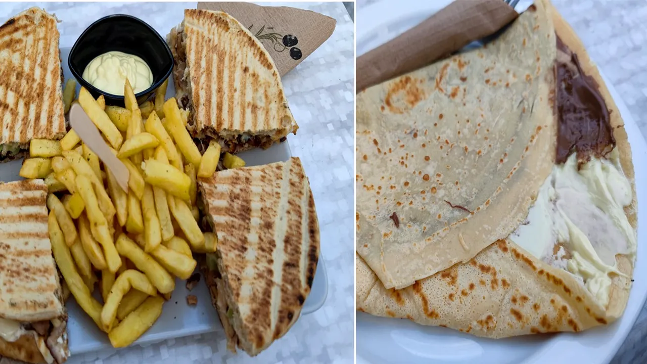 Cât au plătit trei români pentru o CINĂ cu gyros, desert și băuturi, în Grecia. „Atât mănânc eu singur, la o masă”
